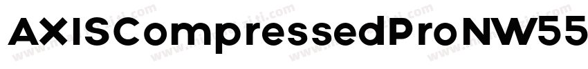 AXISCompressedProNW55 M Regular字体转换